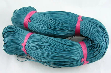 Хлопок Воск Шнур бирюзовый 1 мм в диаметре около 430 м/пачка|cotton wax cord|waxed cordwaxed cotton cord