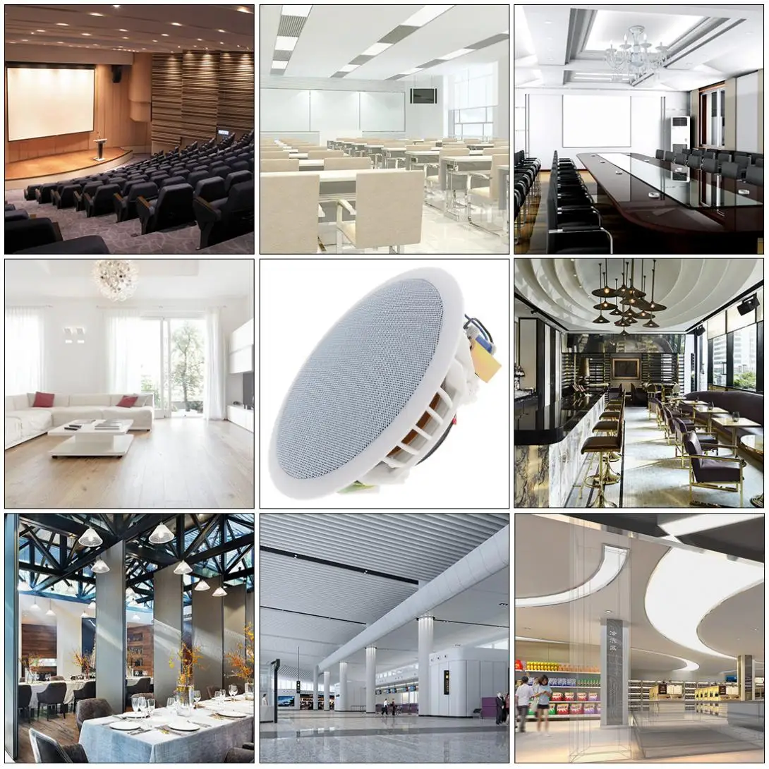 Настенный потолочный динамик 8 Вт фоновая музыкальная система 3D стереозвук Hi Fi