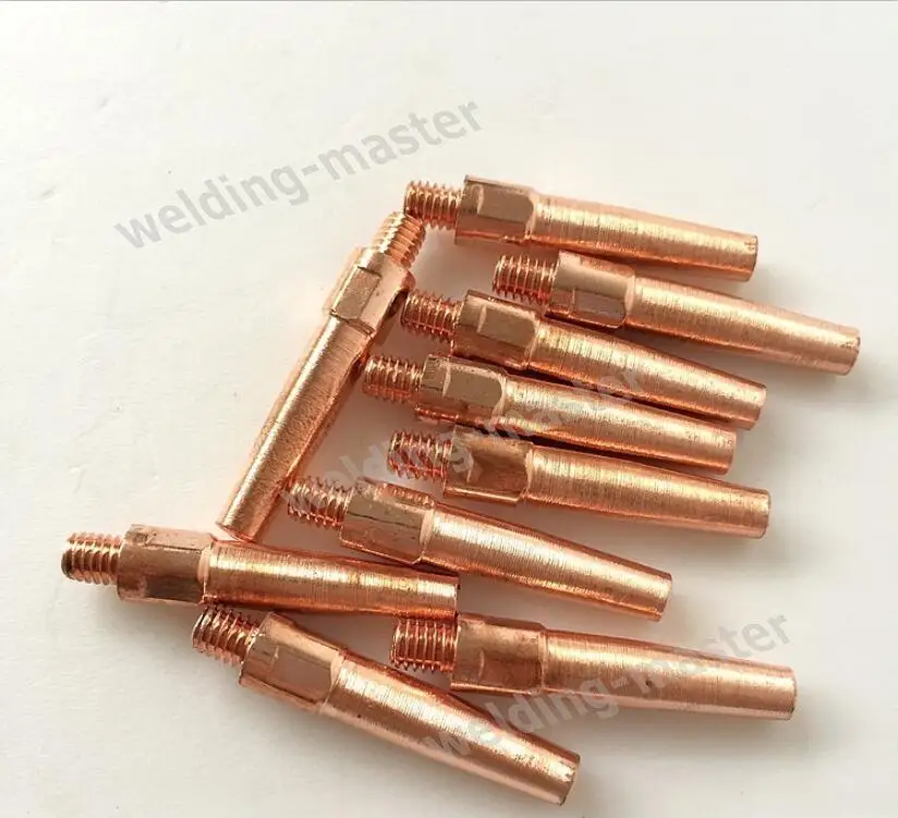 free shipping 20PCS Pana style M6*45*1.2mm E-Cu contact tip, welding tips,MIG contact tip 