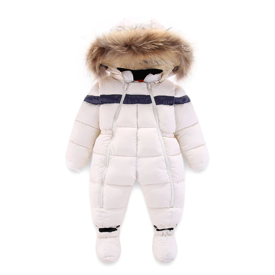 Новинка детские комбинезоны для русской зимы утепленные маленьких мальчиков и