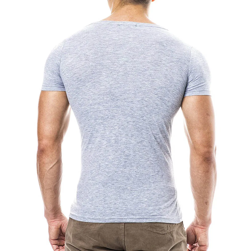 Мужские летние модные футболки с короткими рукавами 3D принтом черепа Топы в