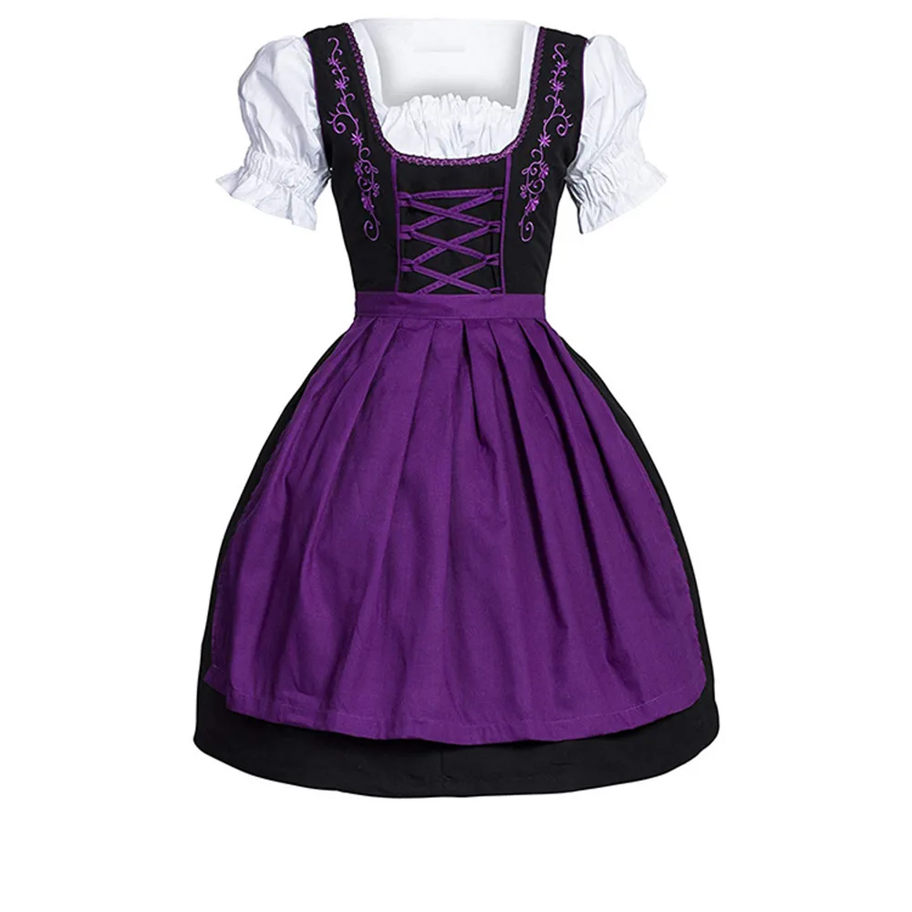 Немецкое Платье Dirndl для Октоберфеста баварское пивное платье костюм горничной
