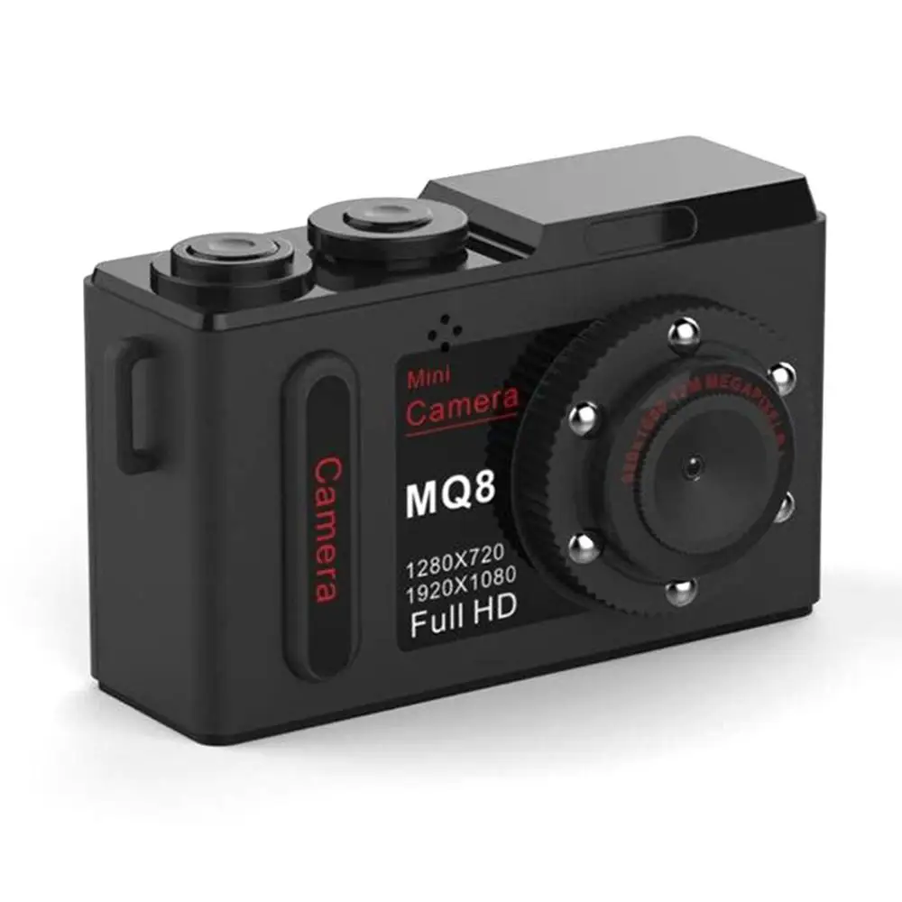 Черный MQ8 Full HD1080P мини камера инфракрасного ночного видения Видеокамера портативная маленькая микро камера мини Спорт DVR цифровой видео рекордер - Цвет: Черный