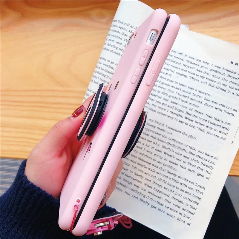 Роскошный 3D Забавный розовый силиконовый чехол с изображением свиньи носа для