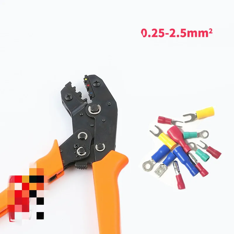 Обжимные плоскогубцы с трещоткой обжимные 0 25 2 5 мм2 AWG22 14|crimp terminal|plier terminalsterminal