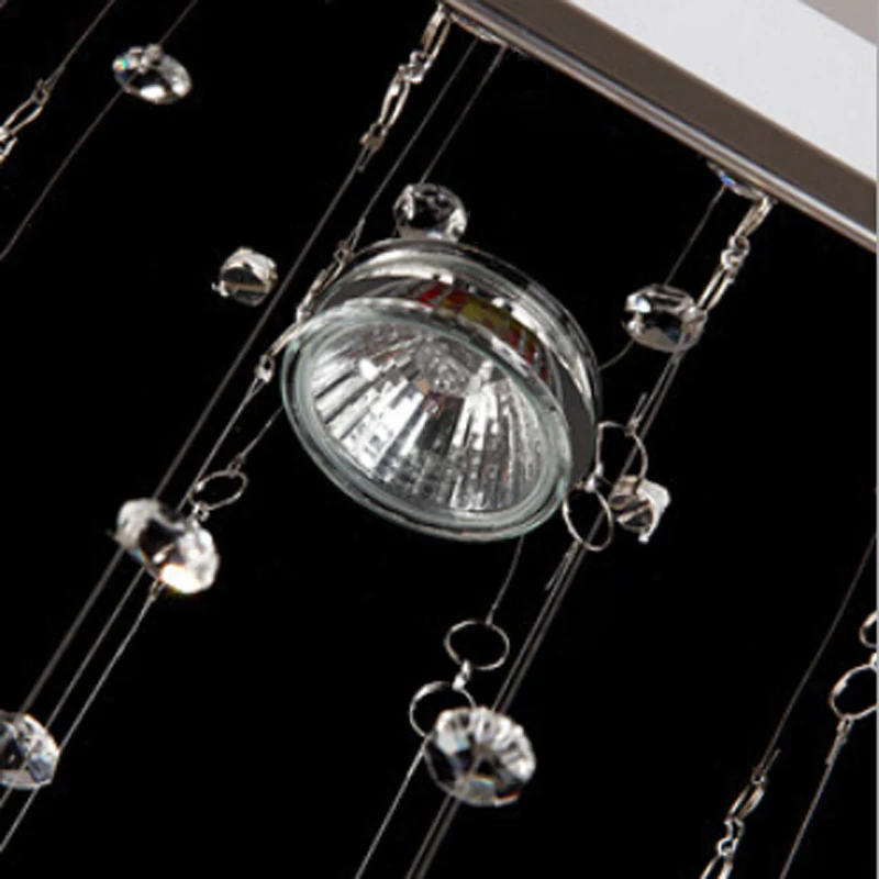 Современные хрустальные люстры K9 прямоугольные светодиодсветодиодный