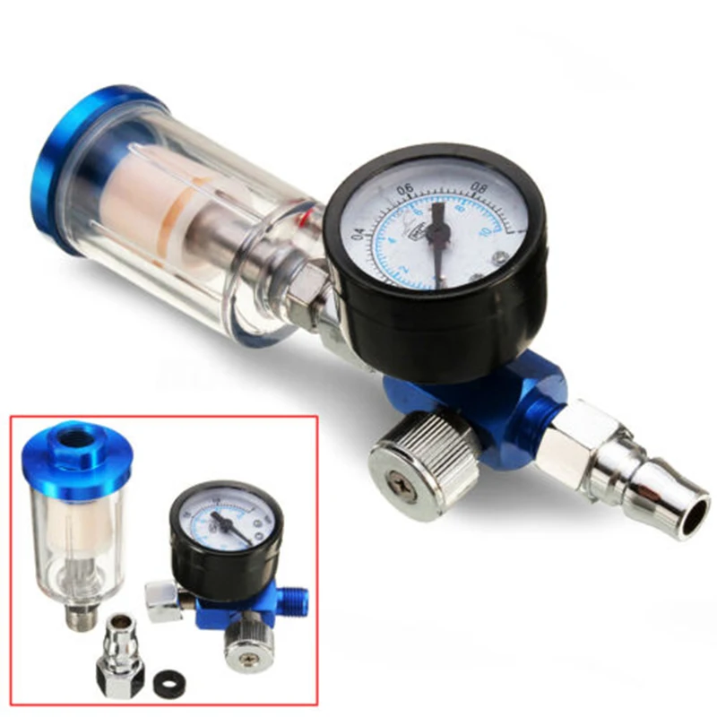 1/4 NPT в линии регулятор давления воздуха масла/воды сепаратор фильтр компрессор |