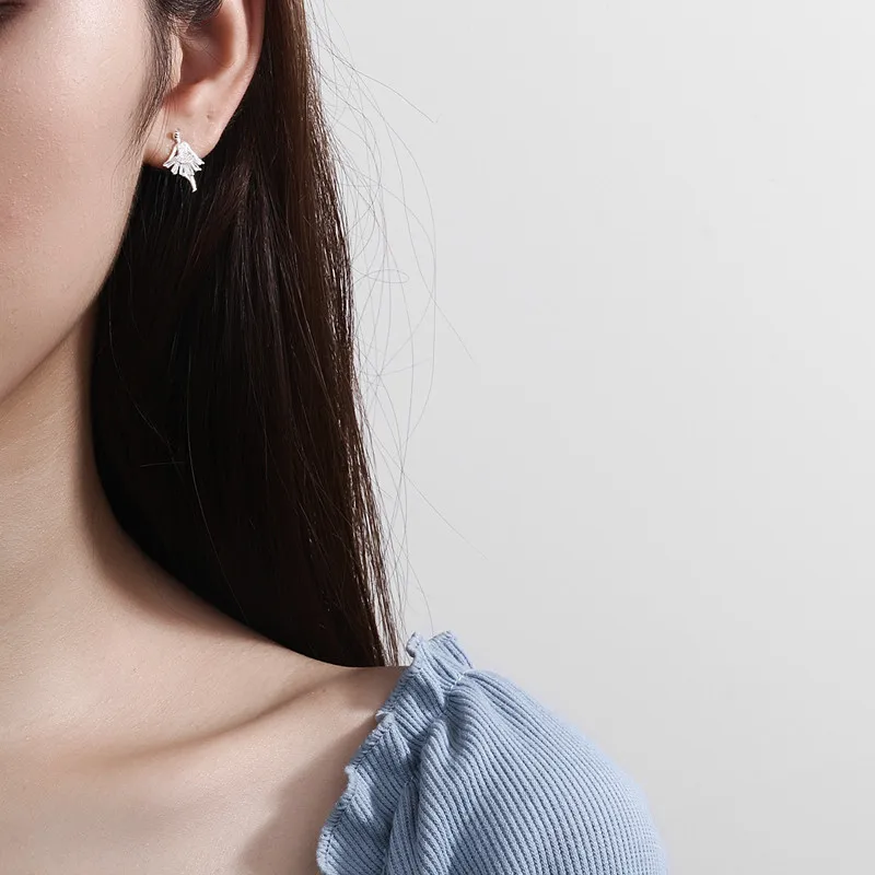 

Women's fashion sterling silver ballet girl earrings High quality s925 sterling silver is not easy to be allergic 6-ES3021