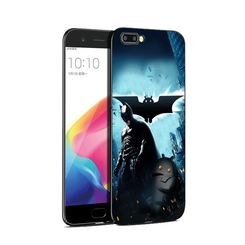 Чехол для Телефона силиконовый крутой Marvel Batman OPPO A3s A39 A57 F1s A59 A83 A1 A73 F5 F7 F9 A7X R9S Reno 3 Pro
