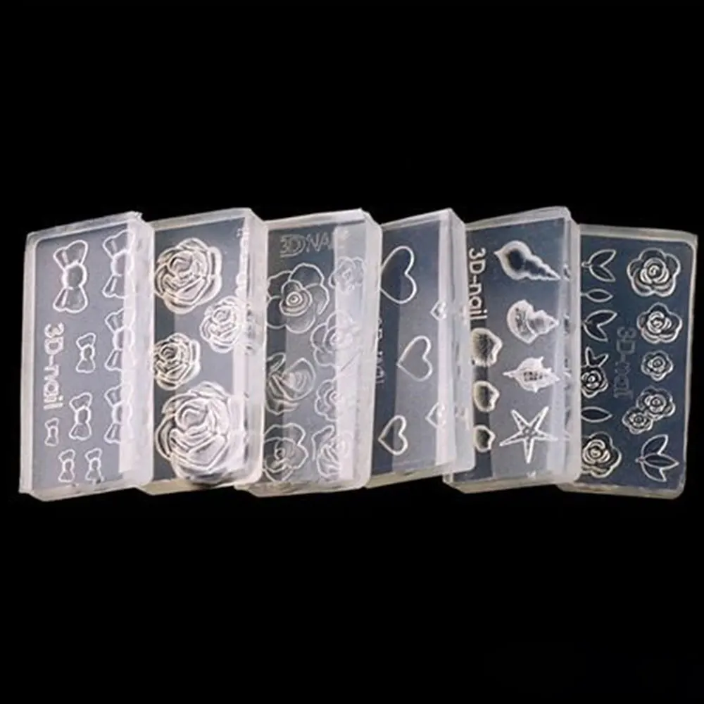 6 шт. форма для ногтей украшения ногтей|Шаблоны дизайна ногтей| |