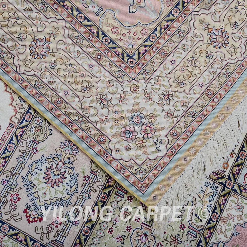 Yilong 4 'x 6' Традиционный турецкий ковер четыре сезона vantage антикварные шелковые