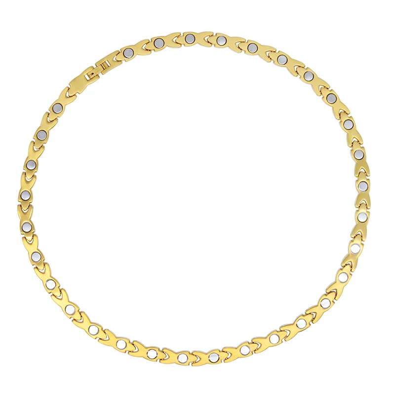 Vivari Новое магнитное роскошное длинное ожерелье для женщин золотистого цвета из