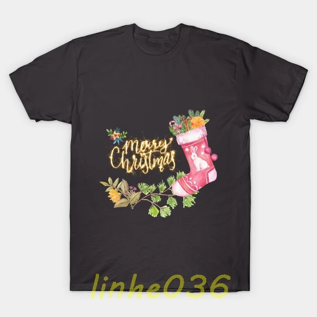 2018 Рождественская футболка фестиваль Для мужчин и женщин Chirstmas 24