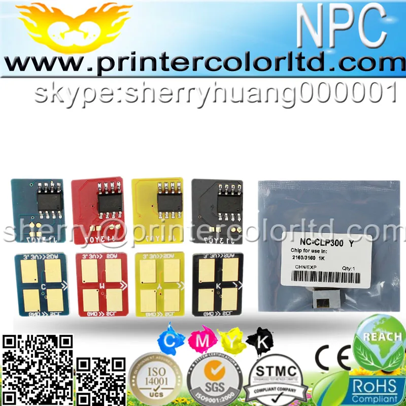 Совместимый для Samsung CLP K300S 2160 3160FN 3160N тонер чипы 300 K/C/M/Y чип resetter EUR|toner chips|chip tonertoner |