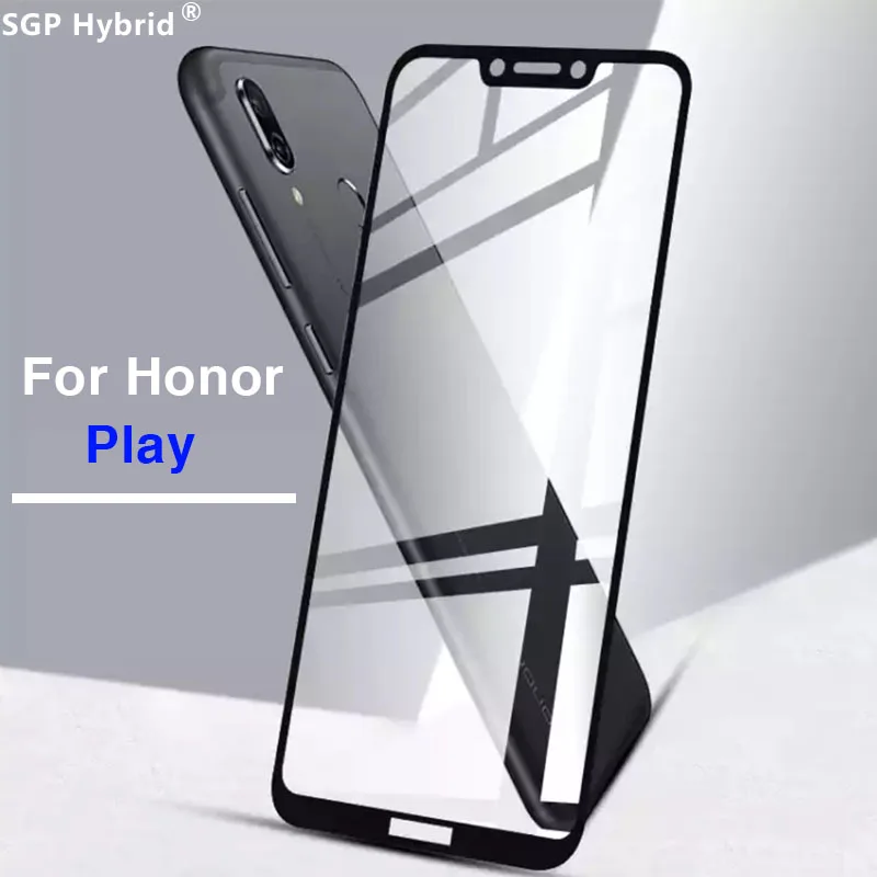 Защитное стекло для Honor Play полноэкранное закаленное защитный чехол телефона Huawei 6