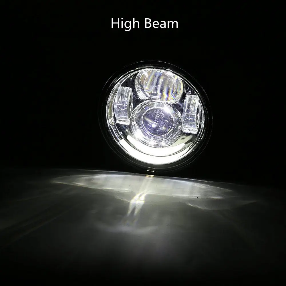2x4 65 &quotMoto cycle светодиодный мото налобный фонарь для Harley Moto rcycle Fat Bob FXDF 08 16|led