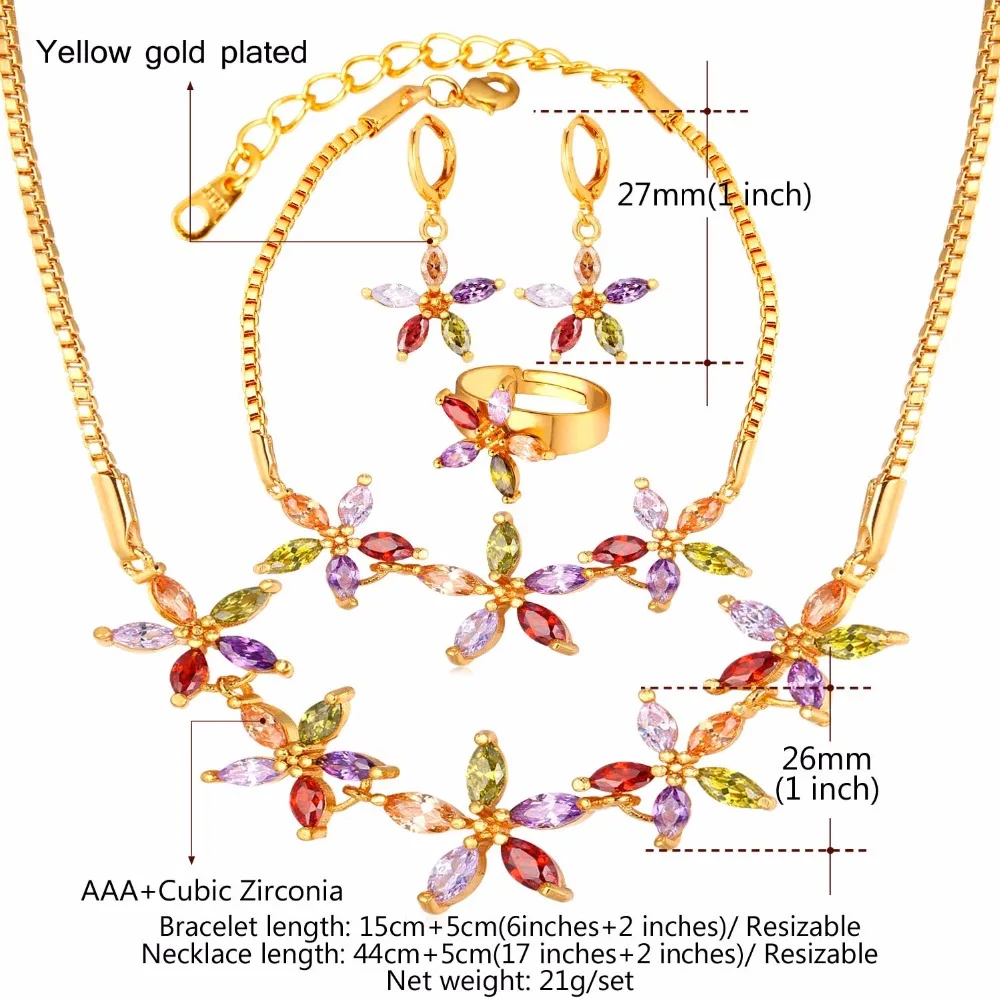 Женский Свадебный комплект из колье и серёг с фианитом|jewelry sets for women|cubic zirconia jewelry