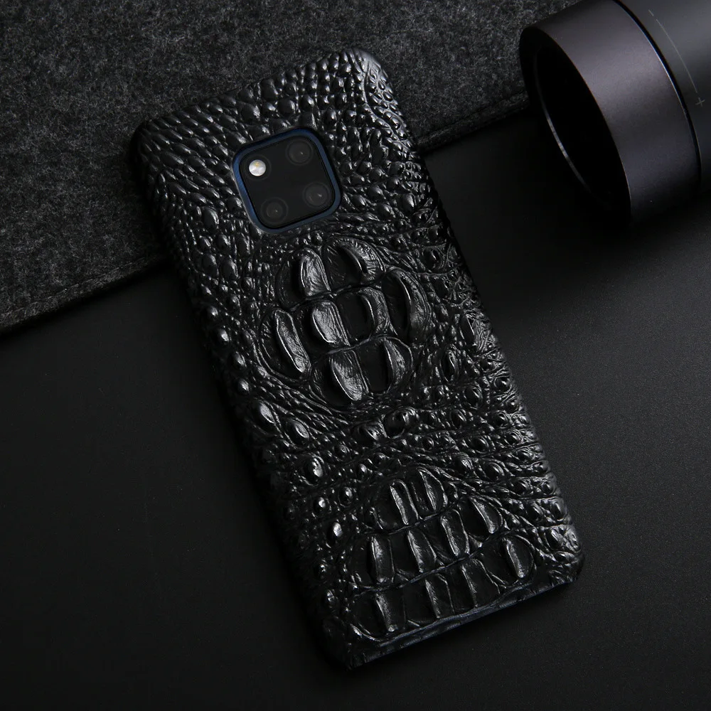 

Luxury Genuine Leather Case for Huawei Mate 20 Pro Case Crocodile Pattern Cowhide Fashion Cover for Huawei Mate 20 Pro Case