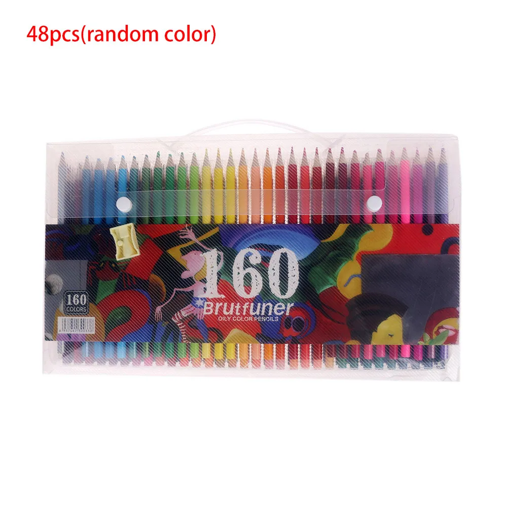 48pcs 160 цветов карандаши для рисования цветные карандаши безопасные нетоксичные масляные цветные карандаши Lapis Декор Профессиональные цветные карандаши для детей - Цвет: 48pcs