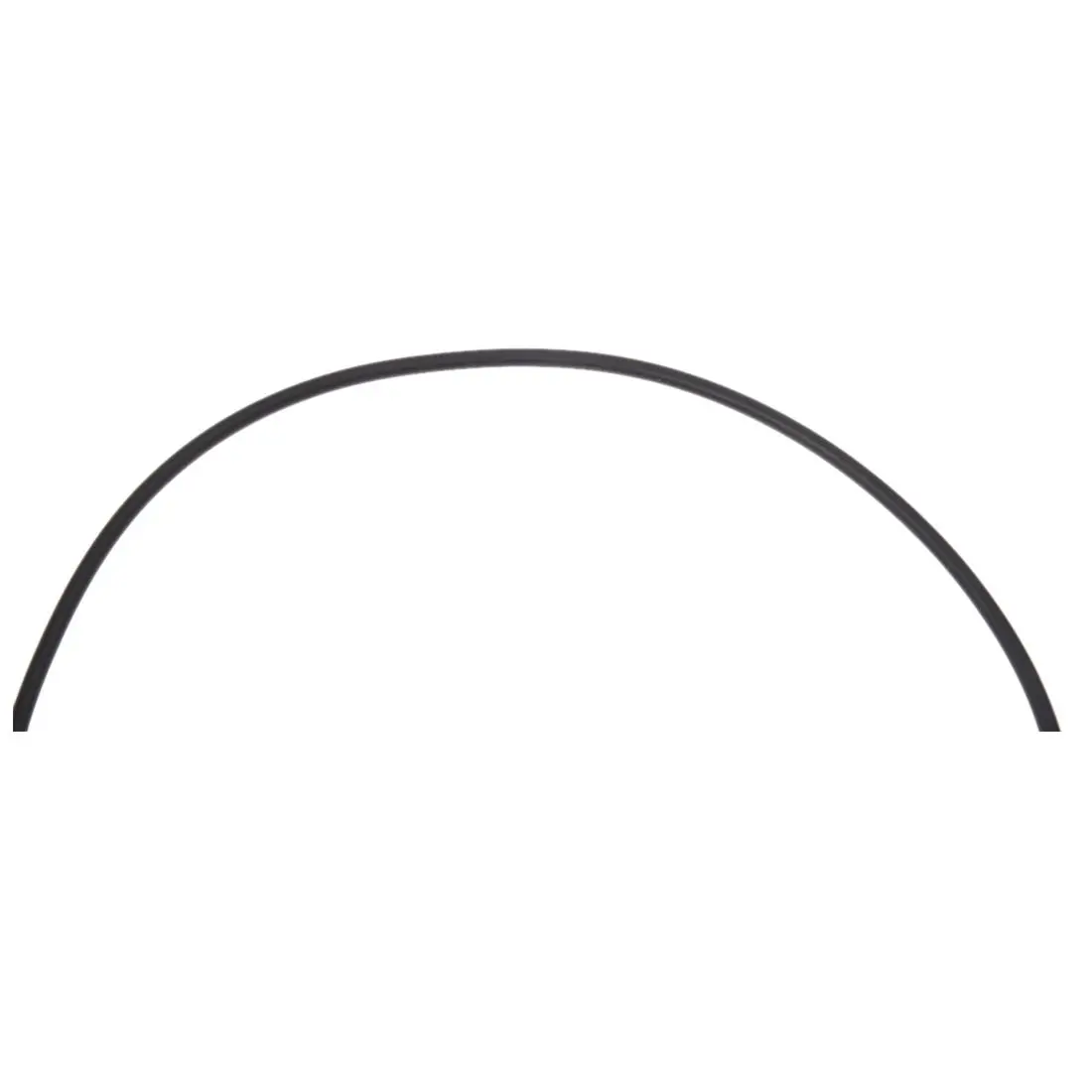 3 мм черный резиновый шнурок для ожерелья с застежкой из нержавеющей стали 18