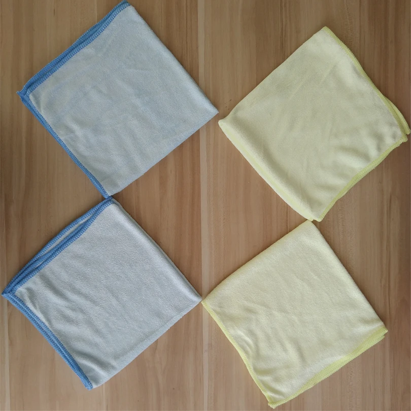 Zipsoft Kitchen Towel 40*40cm Face Towels Blue Yellow Microfiber Hand Cleaning Rags Dish Cloth Car Washing | Дом и сад
