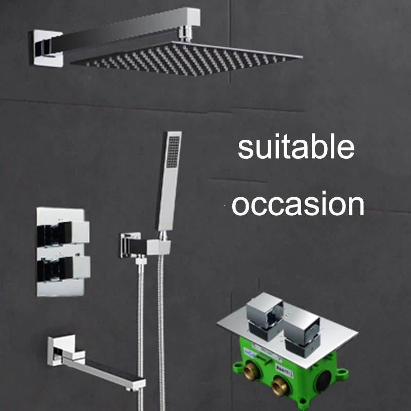 Смеситель для душа и ванны термостатический кран с катушкой горячей холодной