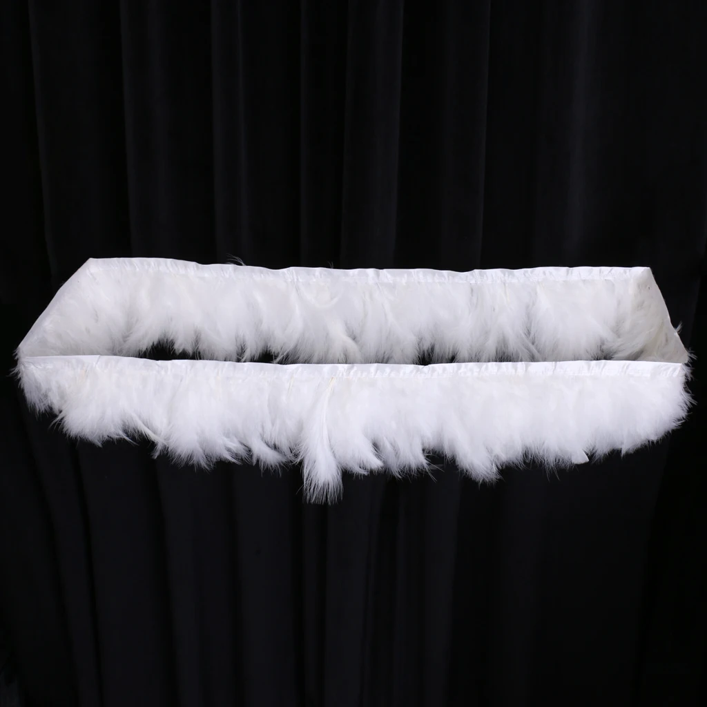

Ostrich Feather Trims Natural Black White Ostrich Feather For Crafts Ribbon Fringe For Skirt Wedding Party Decoration 1.9 meter