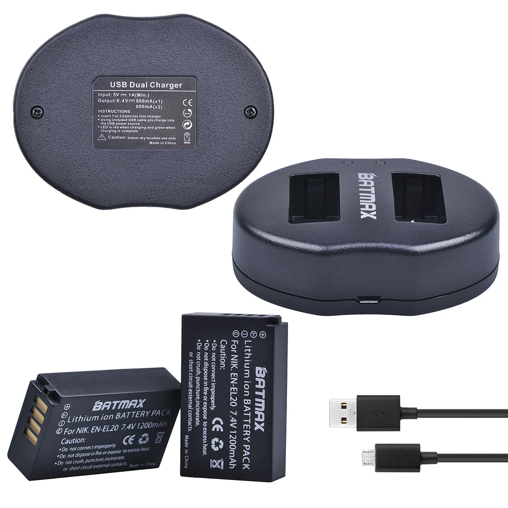 Аккумуляторная литий ионная батарея и зарядное устройство с двумя USB портами для