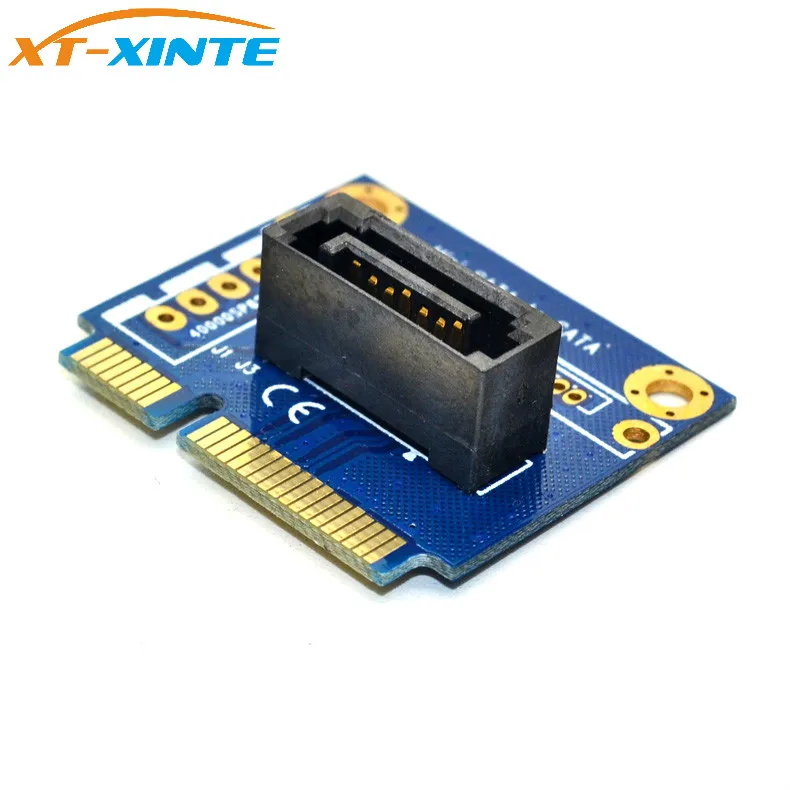 5/10pcs Mini SATA to 7Pin SATA PCI-e Extension Adapter mSATA to SATA Converter CardHalf-size for 2.5
