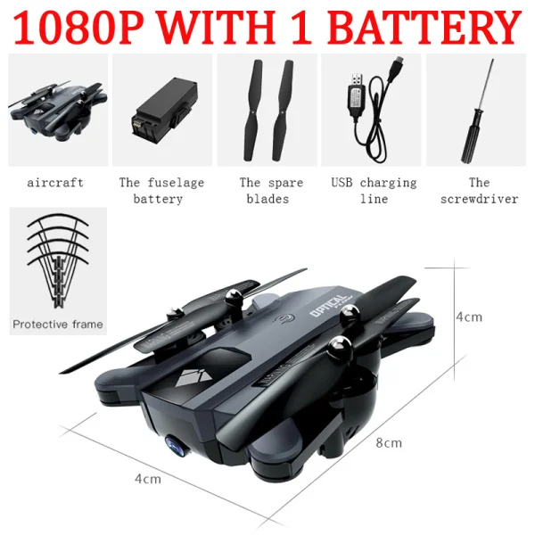 SG900-S gps Дрон с камерой HD 1080P Дрон Профессиональный Wifi RC дроны высота удержания авто возврат RC FPV Квадрокоптер вертолет - Цвет: 1080P 1 BATTERY