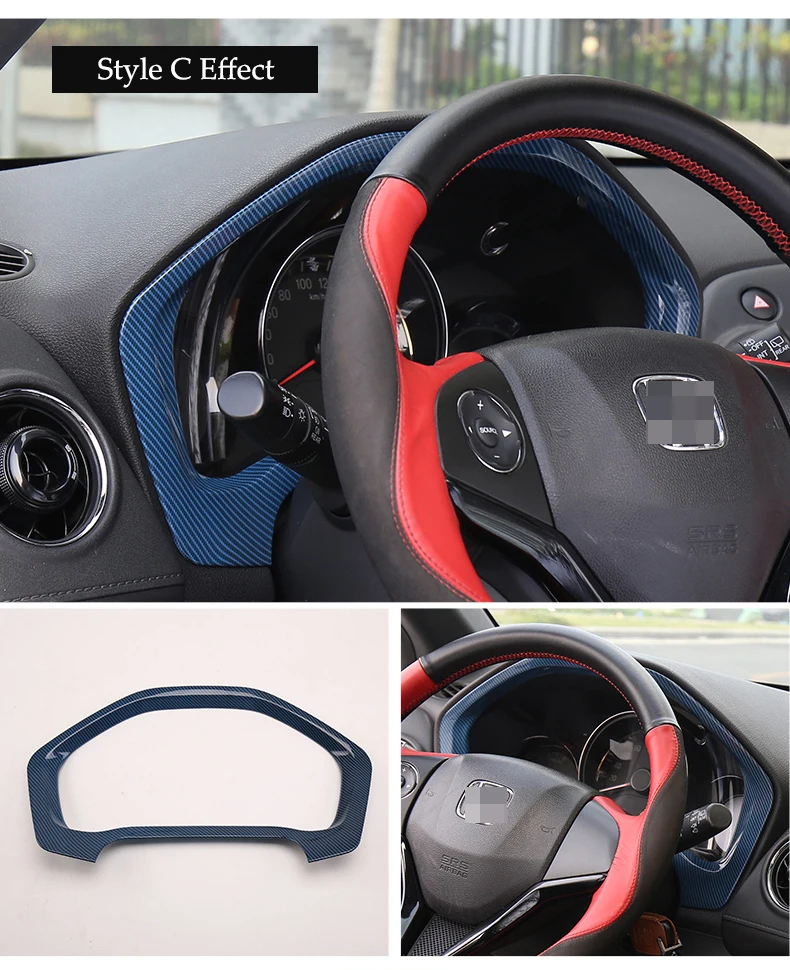 Для Honda HR-V HRV ABS приборная панель приборной панели панель рамка Крышка отделка ободок молдинг гарнир автомобиль-Стайлинг