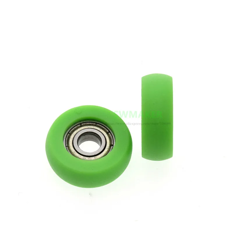 Звездообразное направляющее колесо тихий ролик подшипник 695zz зеленый цвет для