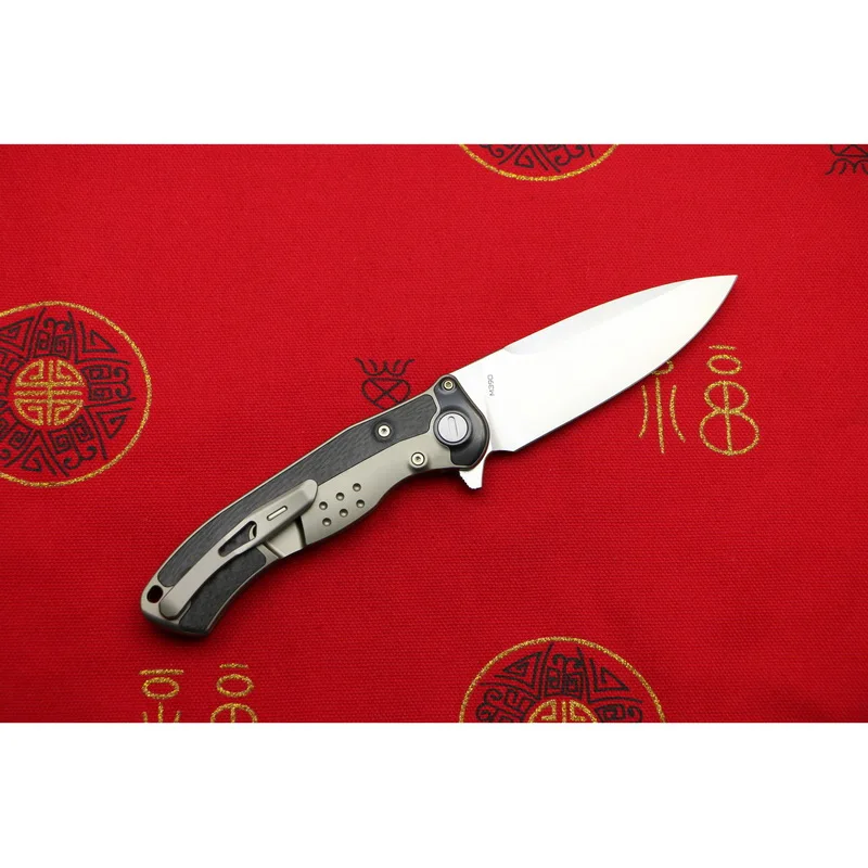 Складной нож VENOM BONE DOCTOR M390 стальной титановый Флиппер CF карманный кухонный для