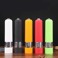 1 piece pepper mill electric pepper grinder salt spice herbal containers home kitchen cooking salt and pepper grinder bbq tools