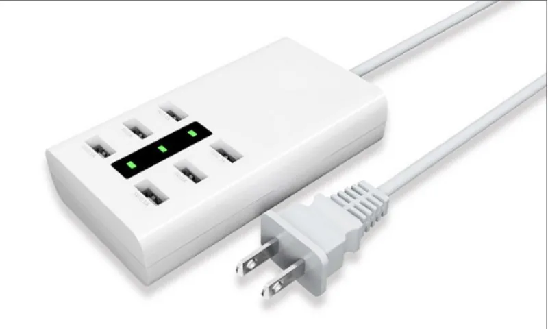 Многопортовое Зарядное устройство USB Tinhofire 6-портовое зарядное для путешествий