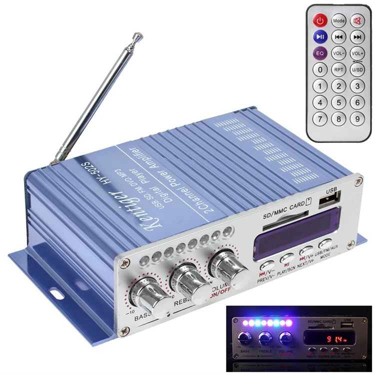 Новое поступление HY-502S FM MP3 аудио динамик автомобильный стереоусилитель Bluetooth Hi-Fi