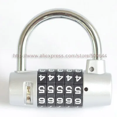 Замок с паролем на 5 колес комбинация цифрами замок для багажа компьютерный 50