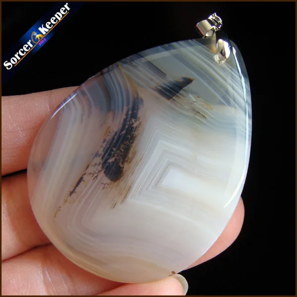 Мужские ювелирные изделия горка крупные натуральные камни подвеска ожерелье