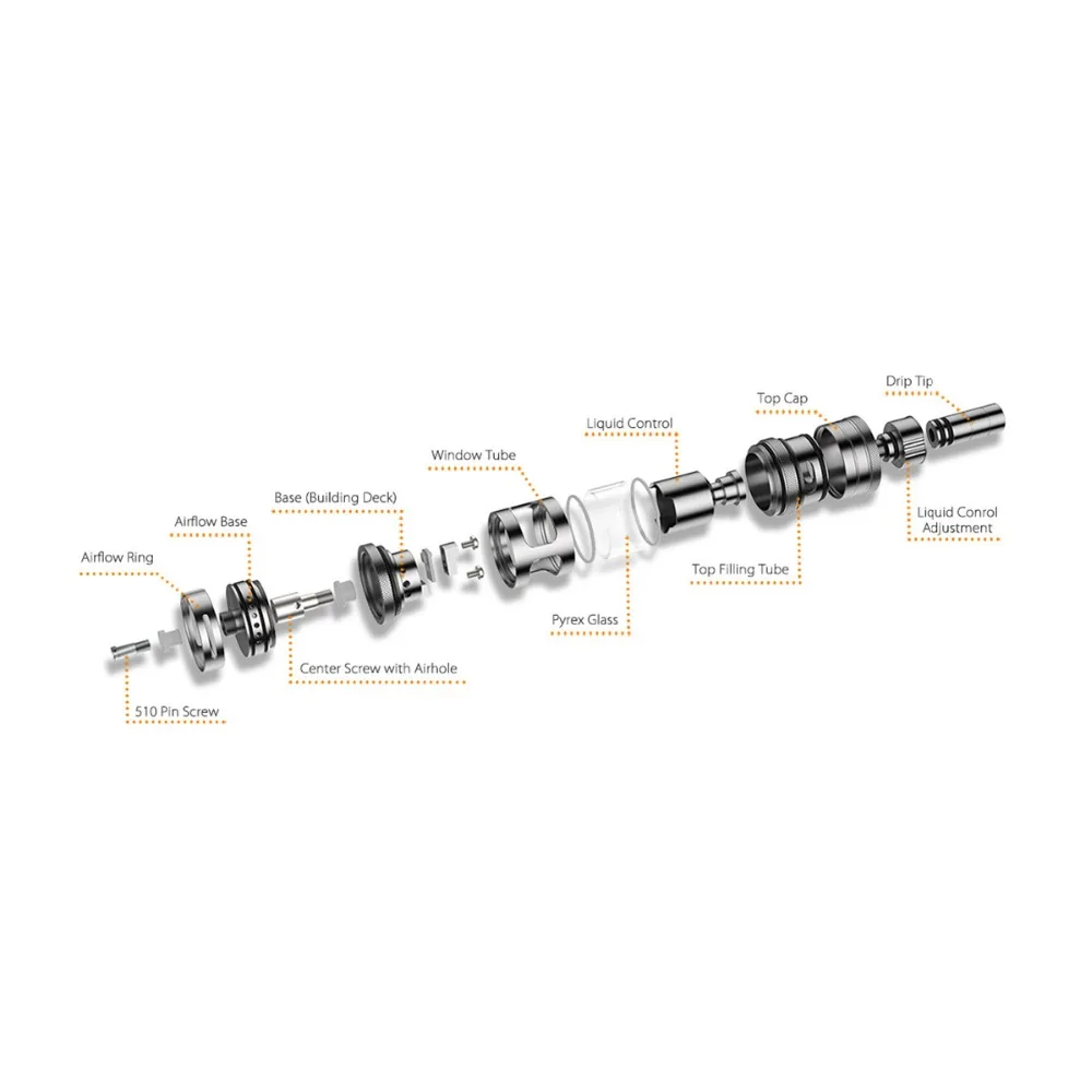 Volcanee eXpromizer V3 Fire MTL RTA Single Coil Building Deck 2ML 4ML Liquid Control Optimal Airflow Design Ecig Vape Atomizer |