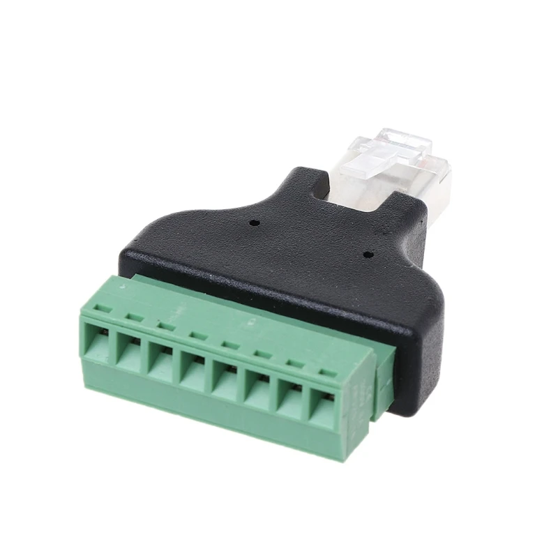 RG45 8P8C Pin Metal Cable Modular Plugs Screw Binding Post Terminals Adapter | Обустройство дома