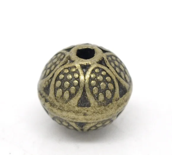 DoreenBeads цинковые металлические бусины-вставки из сплава мяч античная бронза