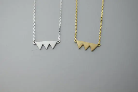 Новейший список ювелирных изделий колье в виде шеврона Tirade ожерелье треугольное