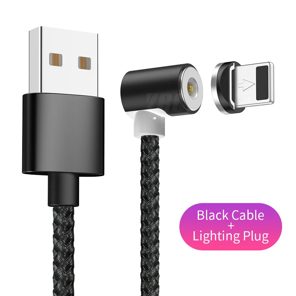 1M lighting YBD 1 м Магнитный usb кабель для зарядки samsung Xiao mi Red mi Note 7 mi 9 mi cro USB C кабель USB провод для iPhone huawei Honor - Цвет: 1M lighting