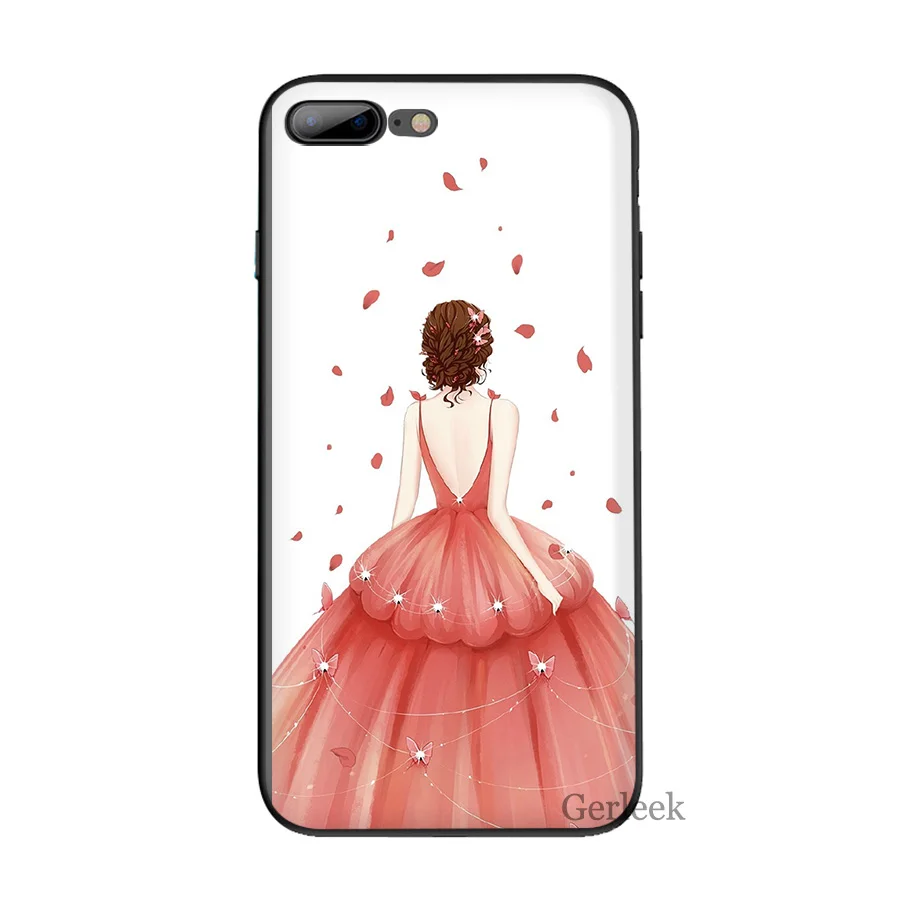 Чехол для телефона свадебное платье девочек iPhone 6 6S 5 5S SE XR X XS MAX 8 7