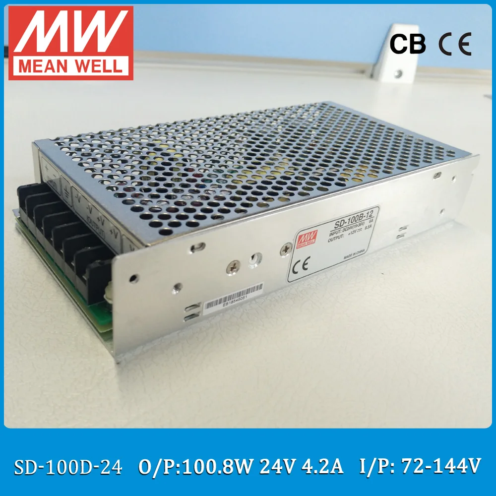 Преобразователь MEAN WELL вход 72 ~ SD-100D-24 В постоянного тока на выход 24 100 один Вт а