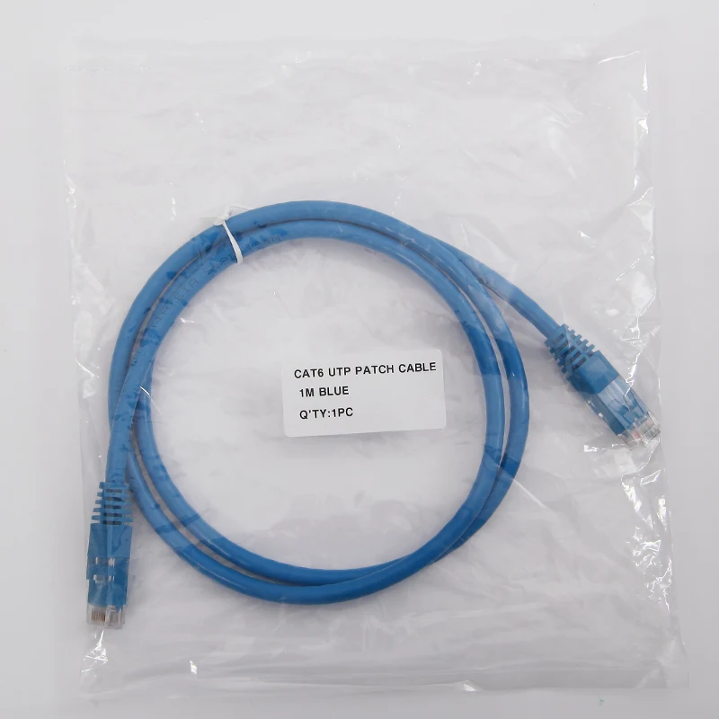 10Gtek 6 шт. CAT6 UTP патч корд 1 метр (3 3 фута) сетевой кабель RJ45 синий 24AWG для Гигабитного