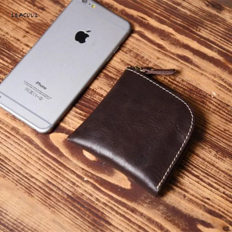 Кошелек из натуральной кожи на молнии для мужчин и женщин|purse male|purse mencard purse |