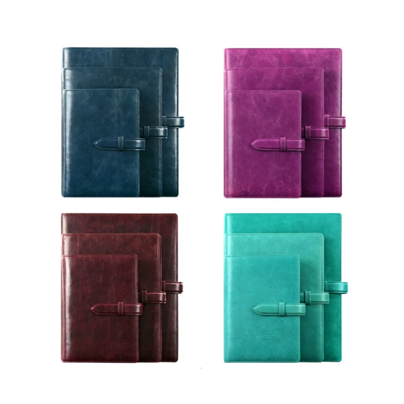 値段 ロゴカスタム本革スパイラルノートブックビジネスメモ帳とリングA5 プランナーバックルプランナーアジェンダオフィス用品ギフト