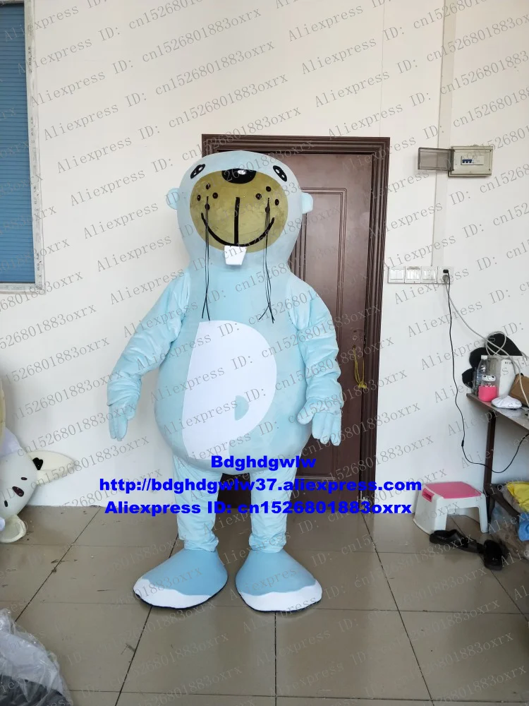 Синий морской котик Морская собака лев морские Собаки Меховой талисман костюм