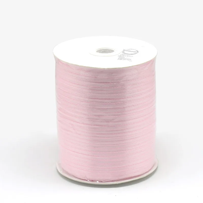 Pandahall атласная лента, DeepSkyBlue, 3 мм в ширину, 880 ярдов/рулон F82 - Цвет: PearlPink